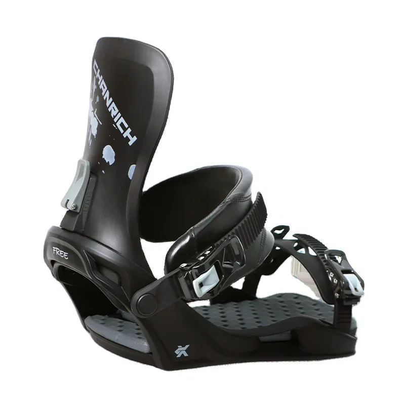 Adjustable union custom alloy aluminum buckle high protect ankle strap customization design snowboard boots bindings