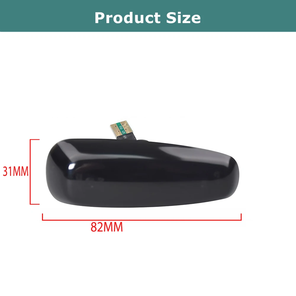 1Pair Dynamic Flowing LED Side Marker Turn Signal Light For Kia Pro Ceed Estate Rio III Hyundai Elantra I30 Azera Avante