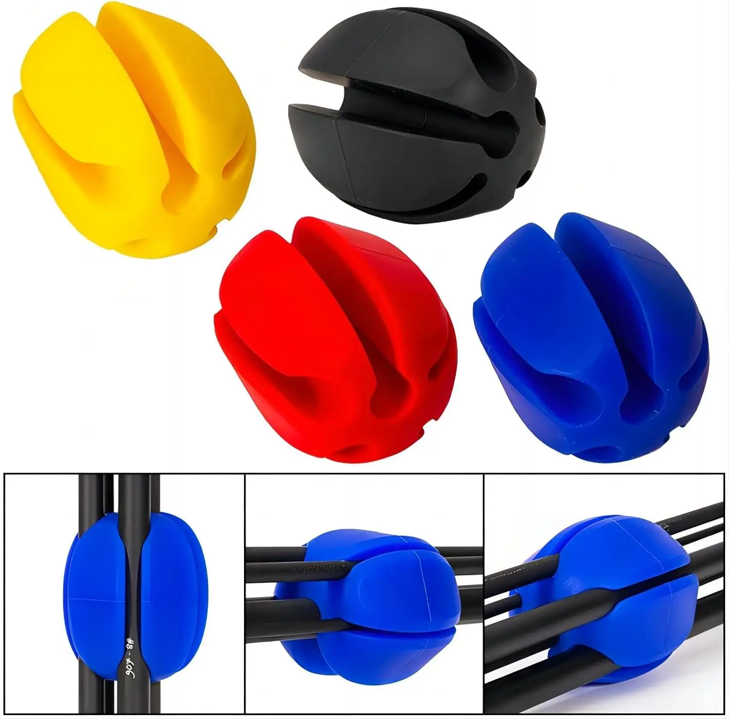 Silicone Fishing Rod Holder Straps Portable Fishing Rod Fixing Ball Comes with Fly Fishing Accessories for Fishing Enthusiasts