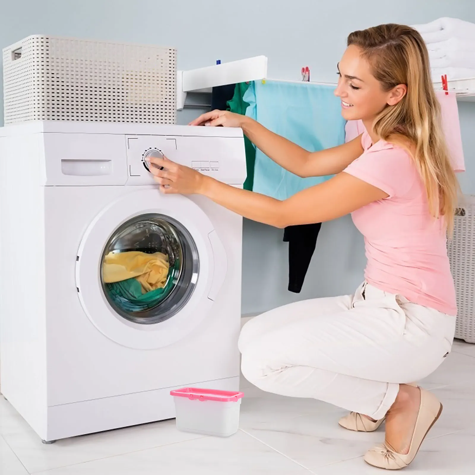 

Pod Holder With Lid Storage Container For Laundry Dishwasher Scent Boosters Transparent Space Saving Laundry