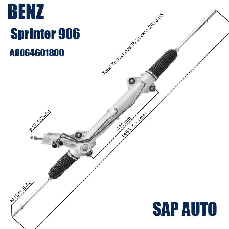 Sprinter 2006 Vw Crafter A906460180 RHD steering rack