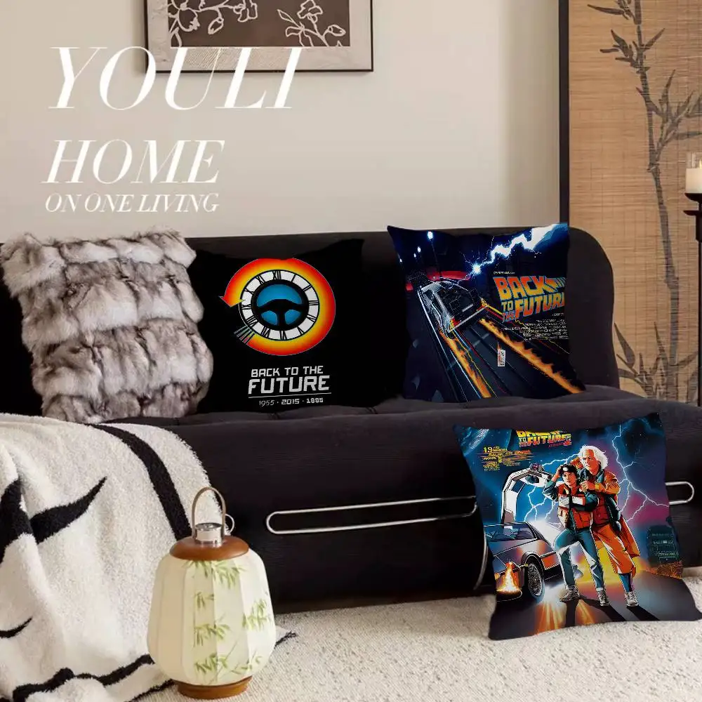 

Movie B-Back To The F-Future Cushion Cover Inches Farmhouse Decor Home Throw Pillow Covers For Couch Decorations