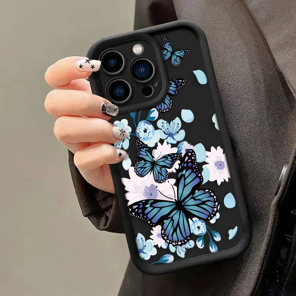 Aurora Pretty  Butterfly Phone Case For Honor 8X 9X X9 20 50 90 Y7A Y9 MAGIC 5 NOVA 9 Y70 Y7OS 9 SE PRO Case Funda Coque Shell