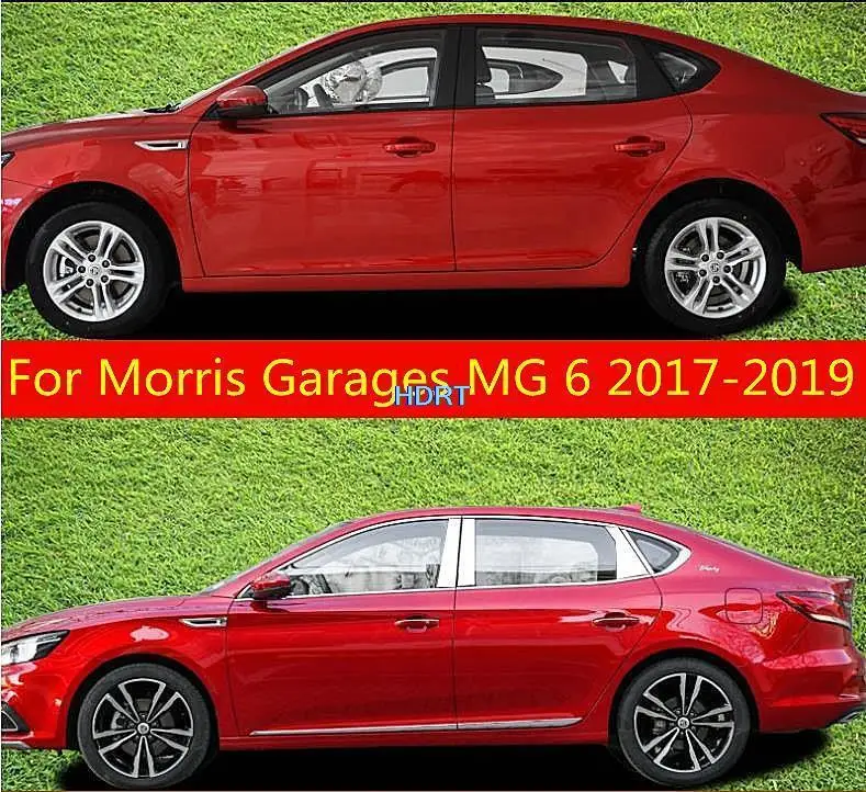 

For Morris Garages MG 6 2017 2018 2019 stainless steel Car window Decoration strip Body trim Anti-scratch protection Car styling