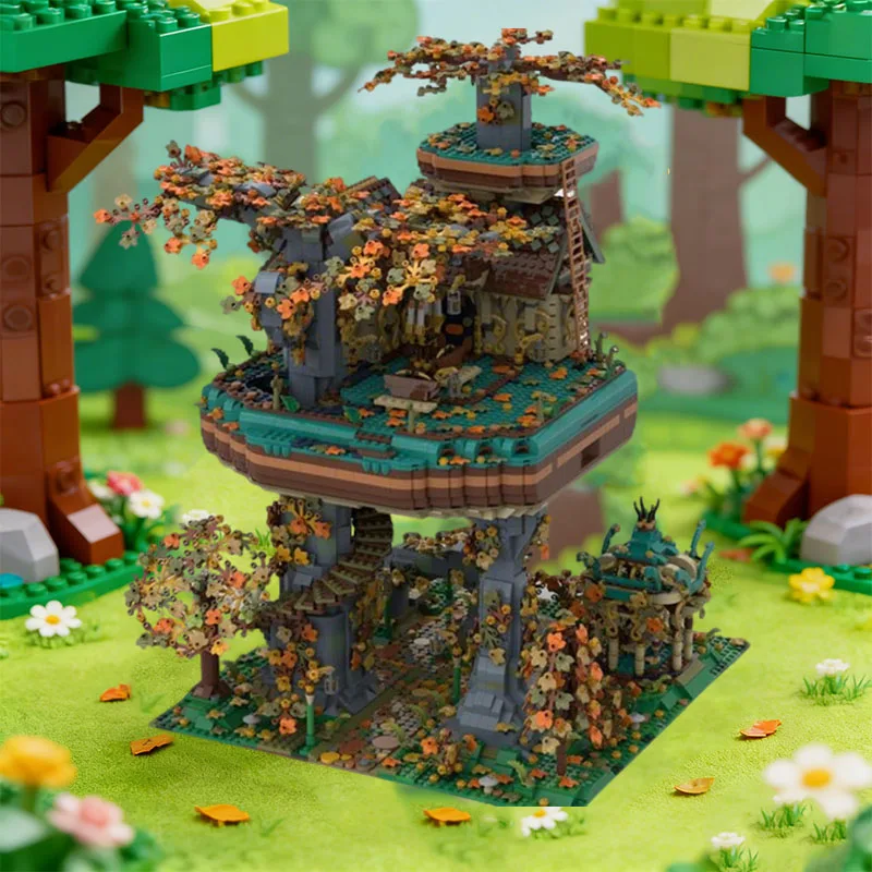 9779 pièces Star Battle House of the Sacred Tree MOC Blocs de construction modulaires personnalisables Design créatif DIY Jouet pour garçons Cadeau de Noël