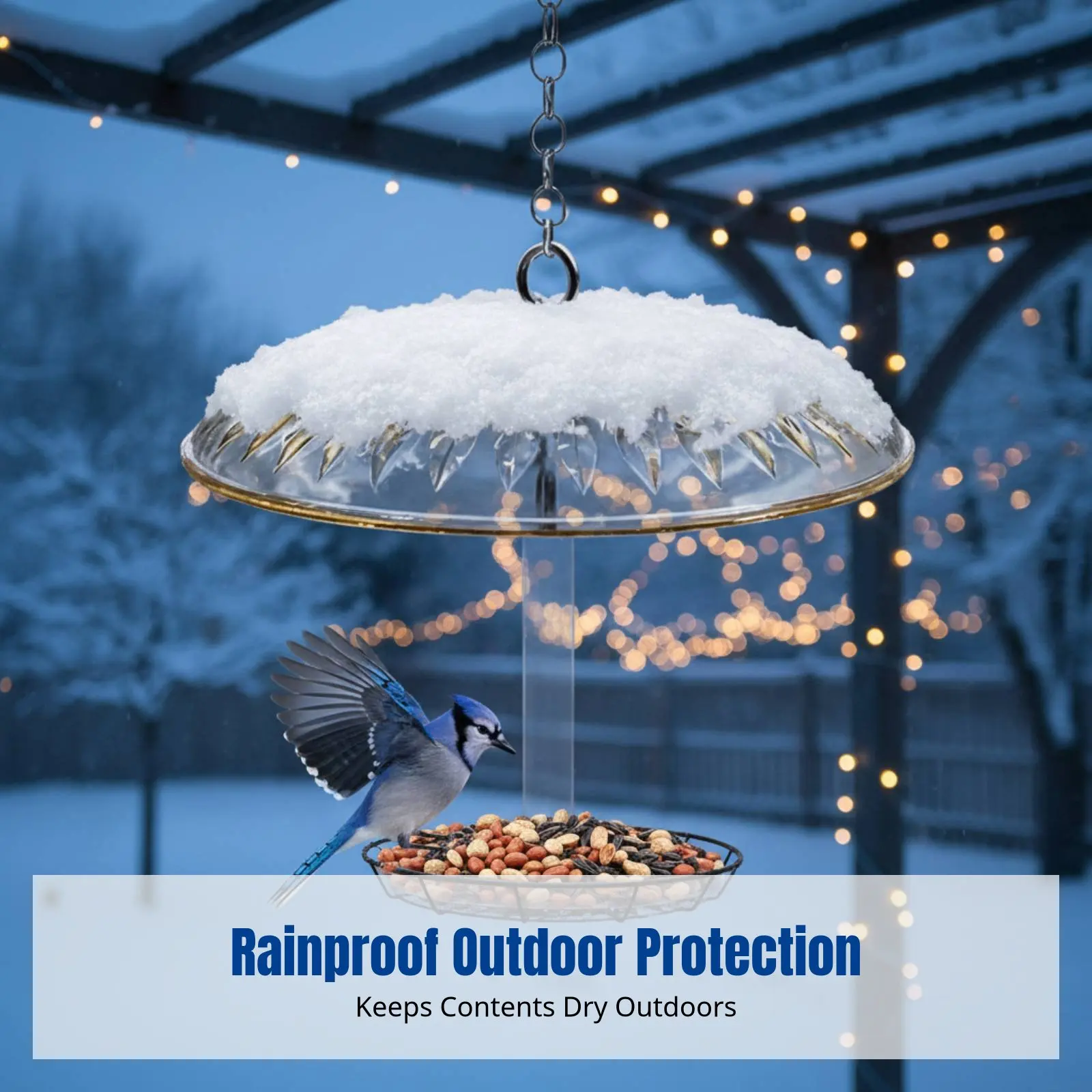 

Защитный чехол для уличной подвесной кормушки для птиц, водонепроницаемый, влагостойкий, для сада