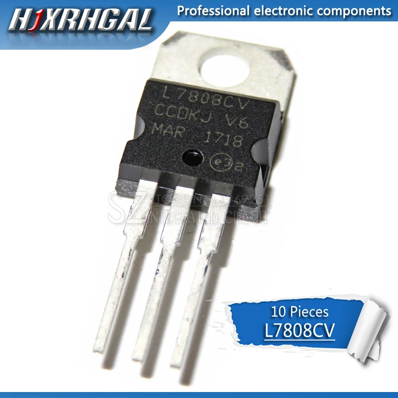 10pcs L7808CV TO220 L7808 TO-220 stabilivolt voltage-regulator tube 7808 LM7808 MC7808