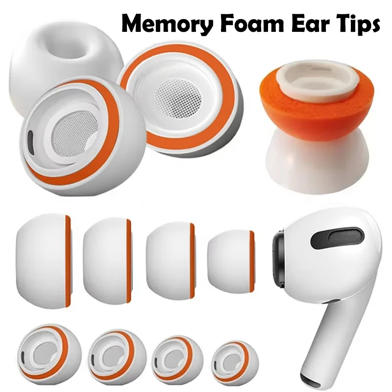 Per AirPods Pro 1 2 Memory Foam Auricolari Morbido Silicone Sostituzione Ear Cap Consigli Misura per AirPods Pro 2 1 Custodia Ear Pads