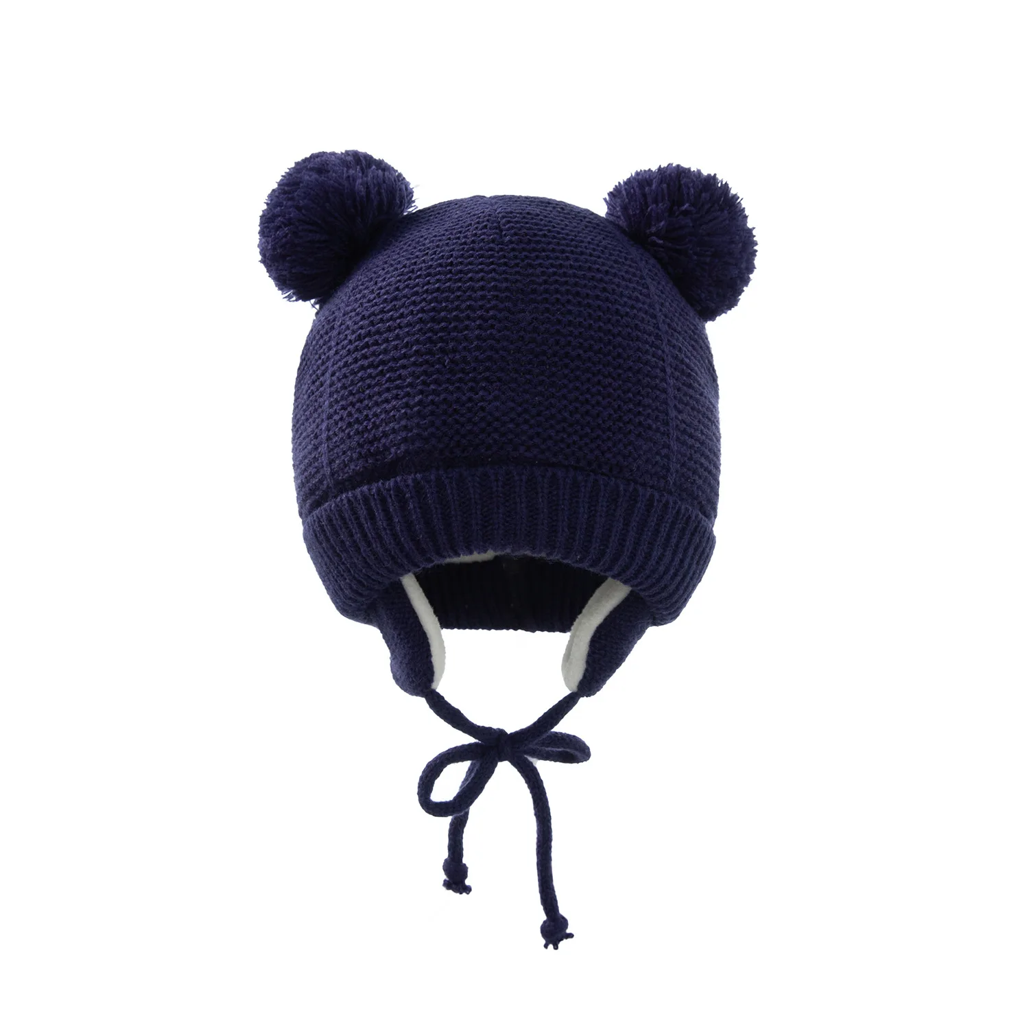 Winter-Babymütze für 0–12 Monate, Jungen und Mädchen, Zubehör, Strickmütze, Kindermütze, Fleece, warme Handschuhe, dicke Winterohr-Kindermütze, Babymütze – Detail 10