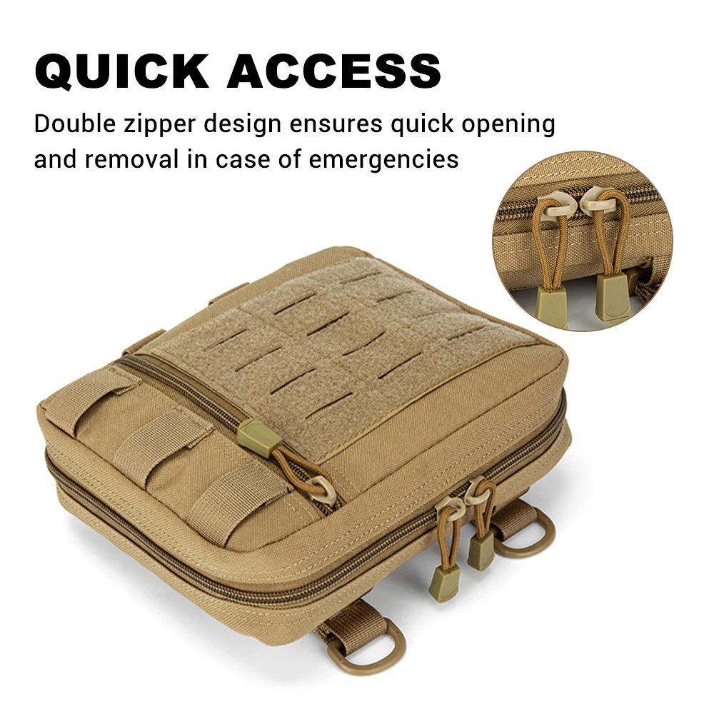 Bolsa táctica MOLLE organizador EDC riñonera caza y escalada - imagen 5