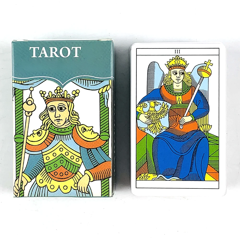Mini Tarot Of Marseille Tarot Cards Leisure Party Table Gameplay Fortune-telling Prophecy Oracle Cards Entertainment Board Game