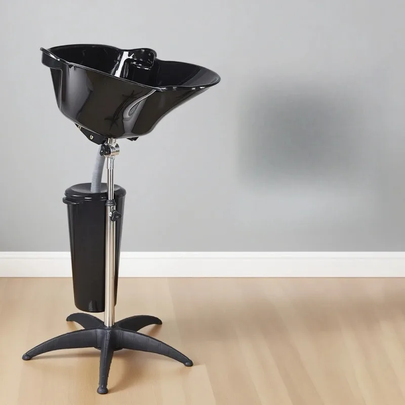convenient movable shampoo basin barber shop household lift adjustment vertical salon flush basin manufacturer wholesale