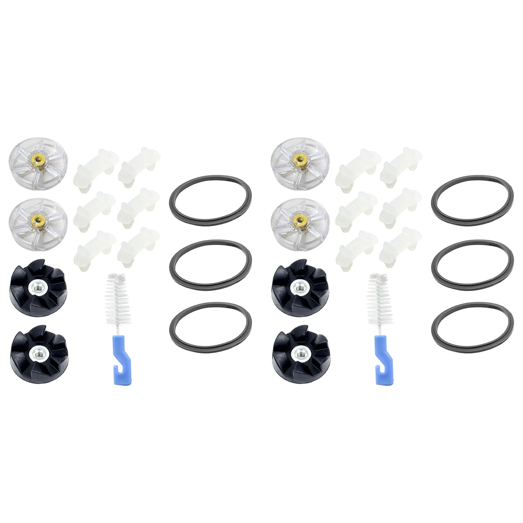 FZFZ 28Pcs Blender Replacement Kit for 900W 600W Silicone Rubber Gaskets Seal O Ring Shock Pad Motor Top Gears