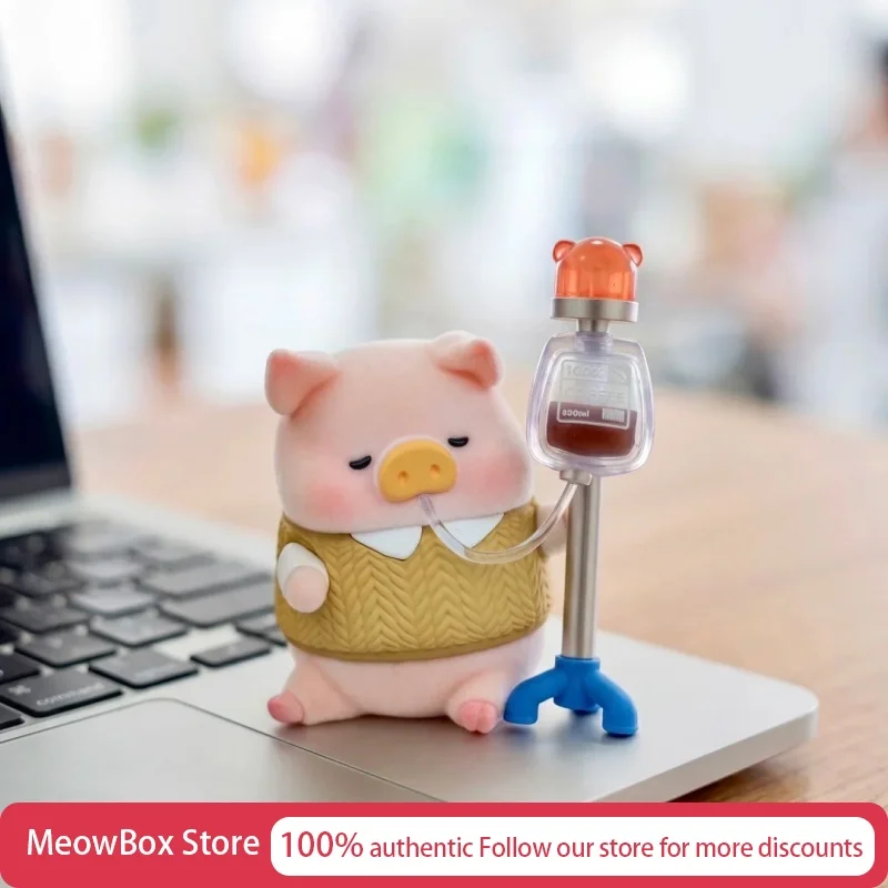 

Genuine Toyzeroplus Lulu The Pig Work Series Blind Box Flocked Figurine Mystery Box Miraculous Figurine Trinket Girls Toys Gift