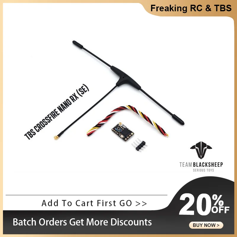 

Original TBS CROSSFIRE NANO RX SE FPV Crossing Machine Micro Long Distance 915mhz Receiver
