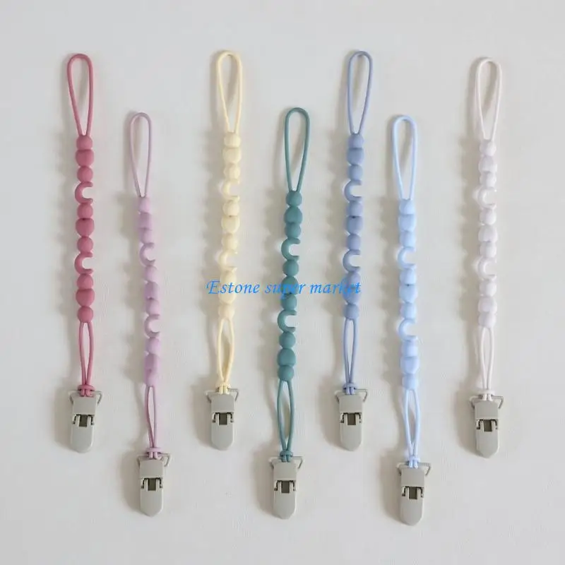 

090B & Fashionable Pacifier Chain Pacifier Clip with Plastic Clip Secure
