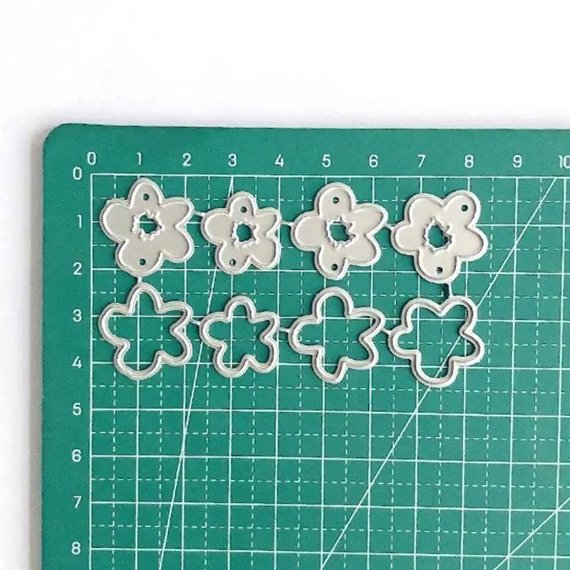 R66A زهرة يموت قطع المعادن النقش الإستنسل الكربون الصلب قطع يموت لصنع البطاقات #5