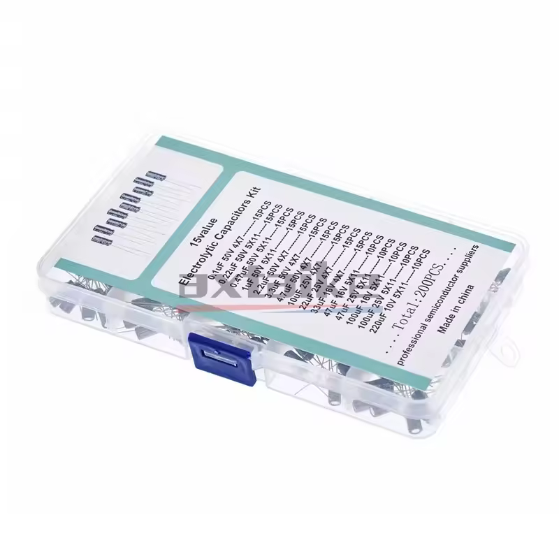 120/200/500Pcs 16V 25V 50V 0.1uF - 1000uF Aluminum Electrolytic Capacitor Assorted Kit Box 1uF 4.7uF 10uF 47uF 220uF 330uF 470uF - Image 9