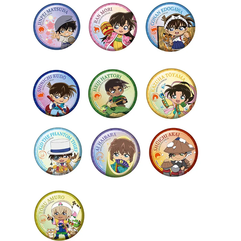 

Детектив Конан Аниме 2D Товары Мацуда Цзиньпе Кудо Шиничи Акаи Шучи Амаро Тору Значок Японская Манга Серия Персонаж