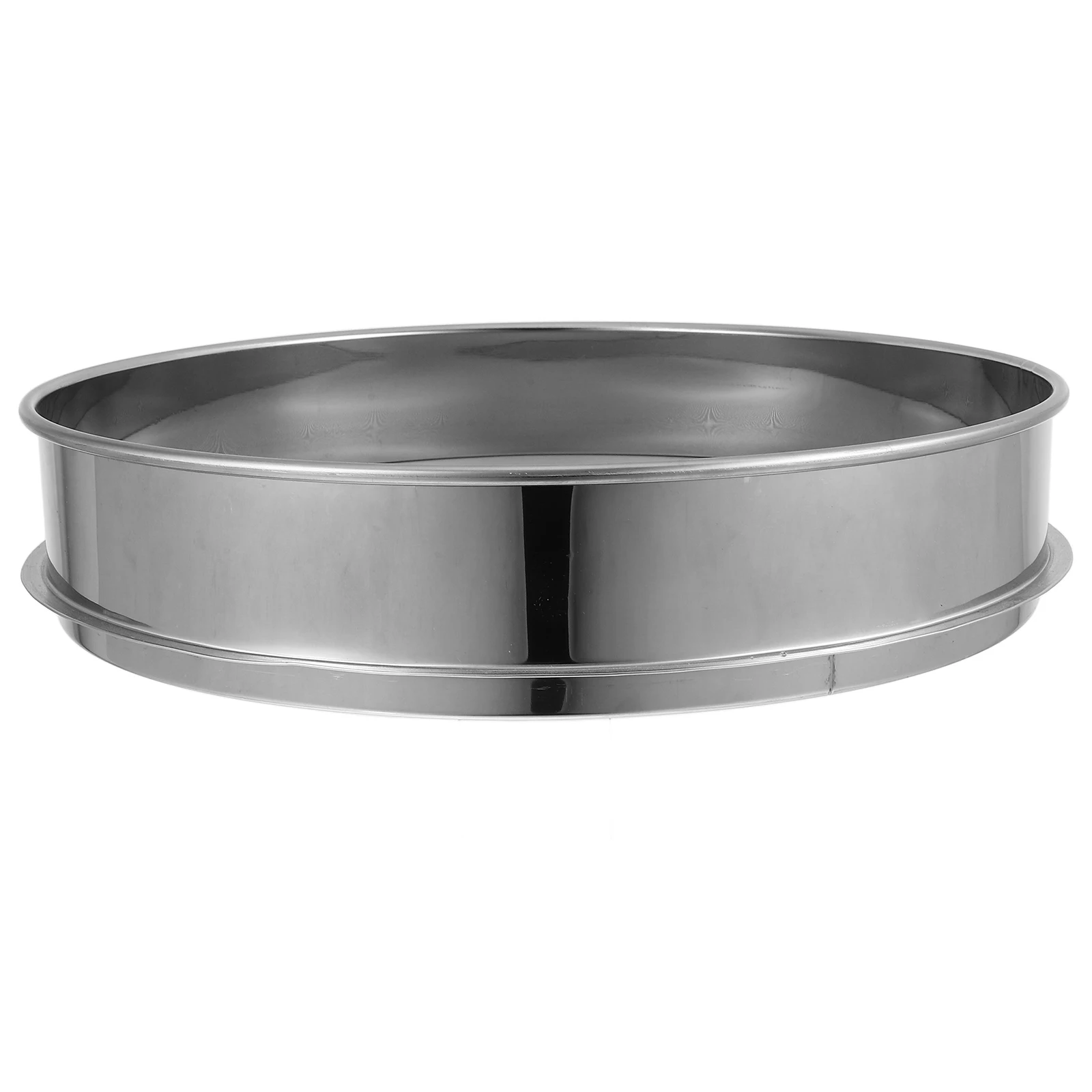 

30Cm Stainless Steel Pollen Extractor Silver Metal Sifter Stackable Herb Shaker Fine Mesh Sieve For Kitchen Bar Accessories