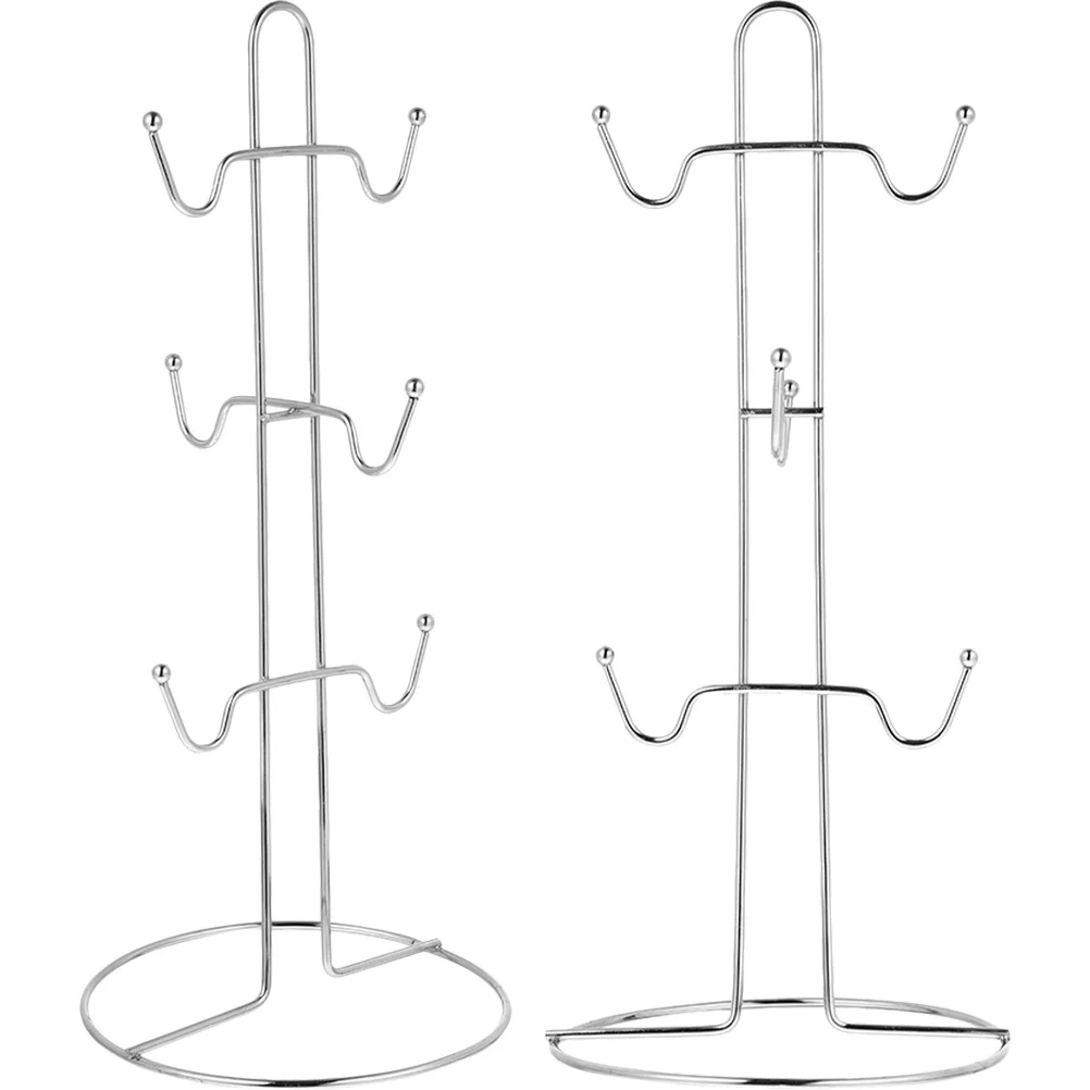 

2Pcs Cup Holder Tree Professional Manufacturing Long Term Use Tea Cup Storage Rack for Home Office Mug Tree Mug Holder