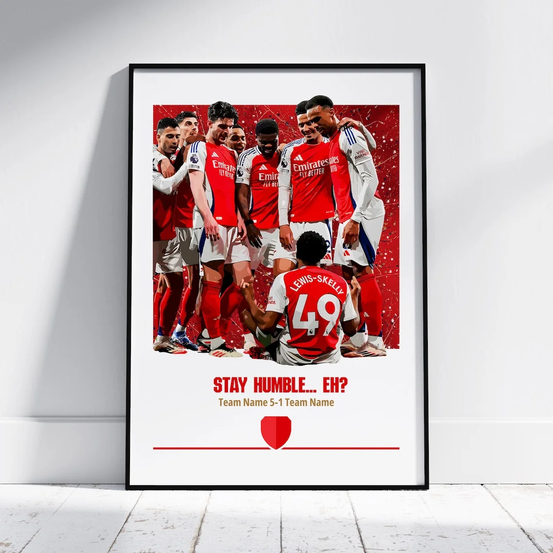 Eberechi Eze Arsenal Fan Wall Art -Ideal for Arsenal Supporters, Football Enthusiasts, or Anyone Who Loves Sporty, Motivational image 5