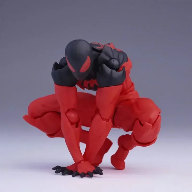 In magazzino Nuovi giocattoli da disordine Il vicino nero simbiotico Spider-Man Black Venom Suit Action Figures congiunti Ornamenti Regalo per ragazzo