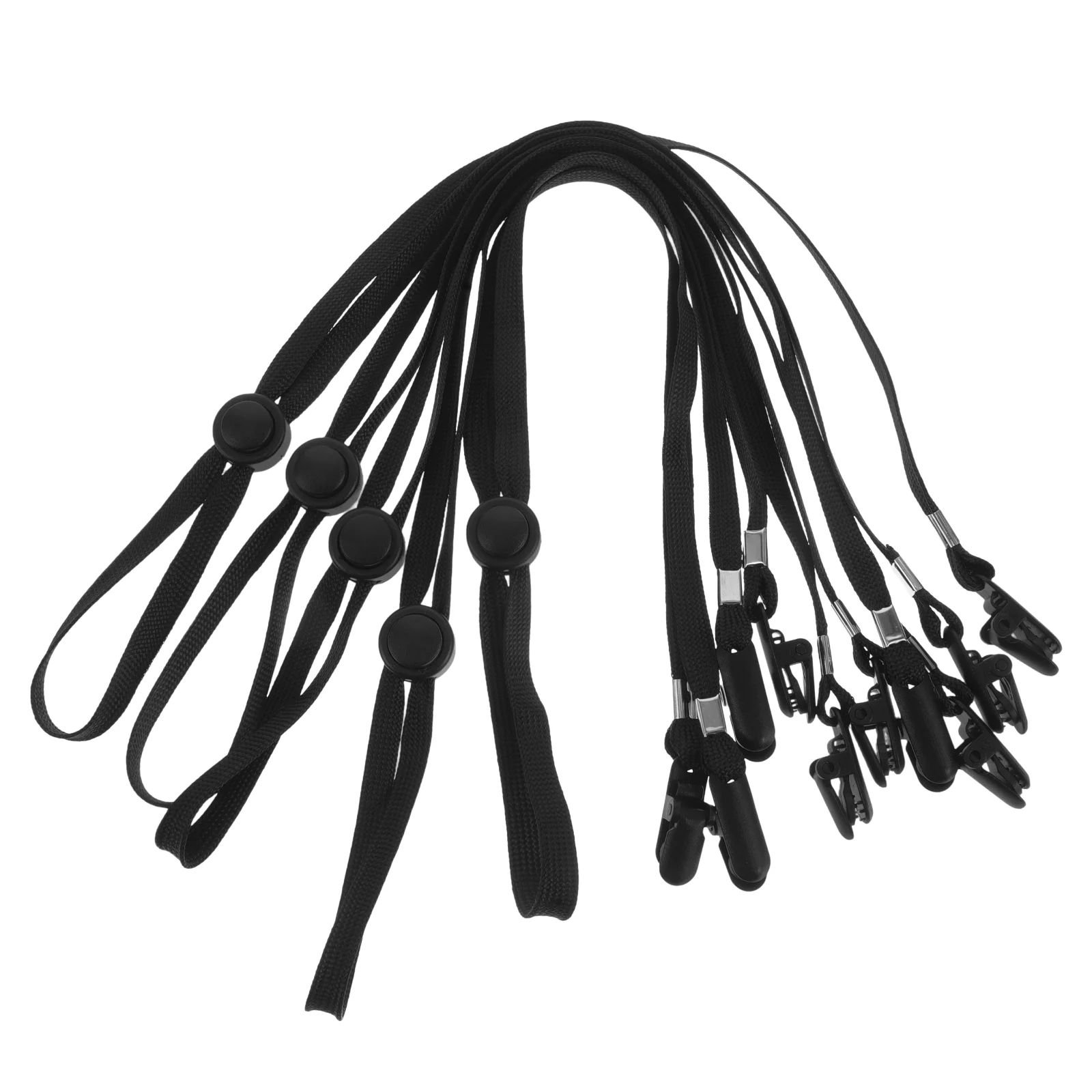 5 PCS Baseball Cap Windproof Clip Hat Strap Clips Elastic Cord for Adjustable Lanyard Neck Hats