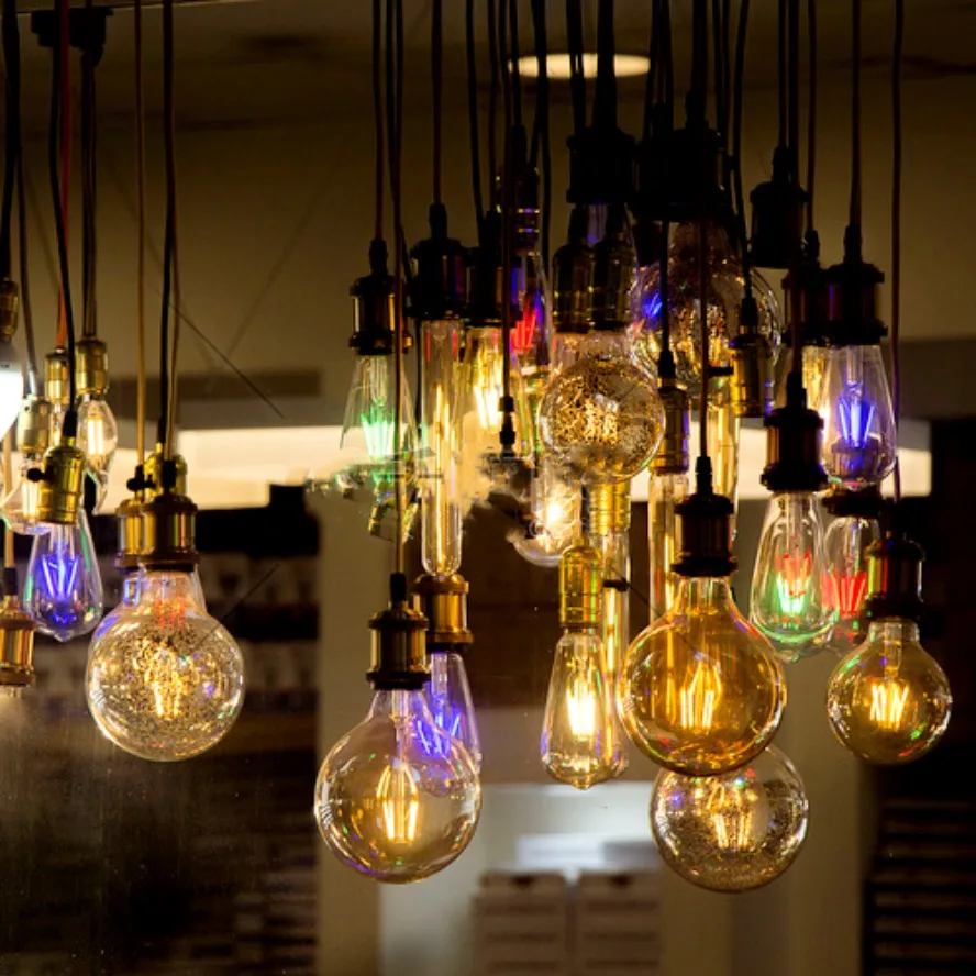 LED نفس النهاية خيوط مرنة الترا سليم 3 فولت دوامة لمبة خيوط الرجعية اديسون لمبة أجزاء المصباح ديود شريط إضاءة الديكور