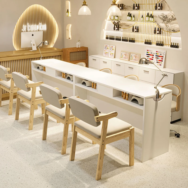 Modern White Beauty Nail Tables Manicurist Drawer Women Simple Nail Tables Living Room Mesa Manicura Salon Furniture MR50NT