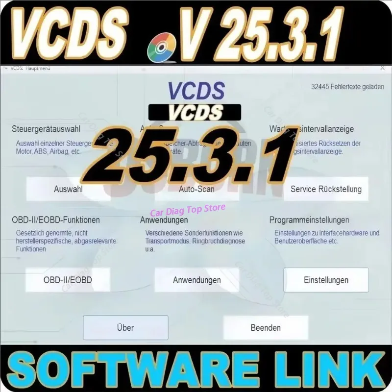 2026 VCDS 25.3.1/25.3.0 UPDATE SOFTWARE VAG-COM VCDS OBD2 Scanner HEX V2 Multilingual Interface Garage software Unlimited VINs