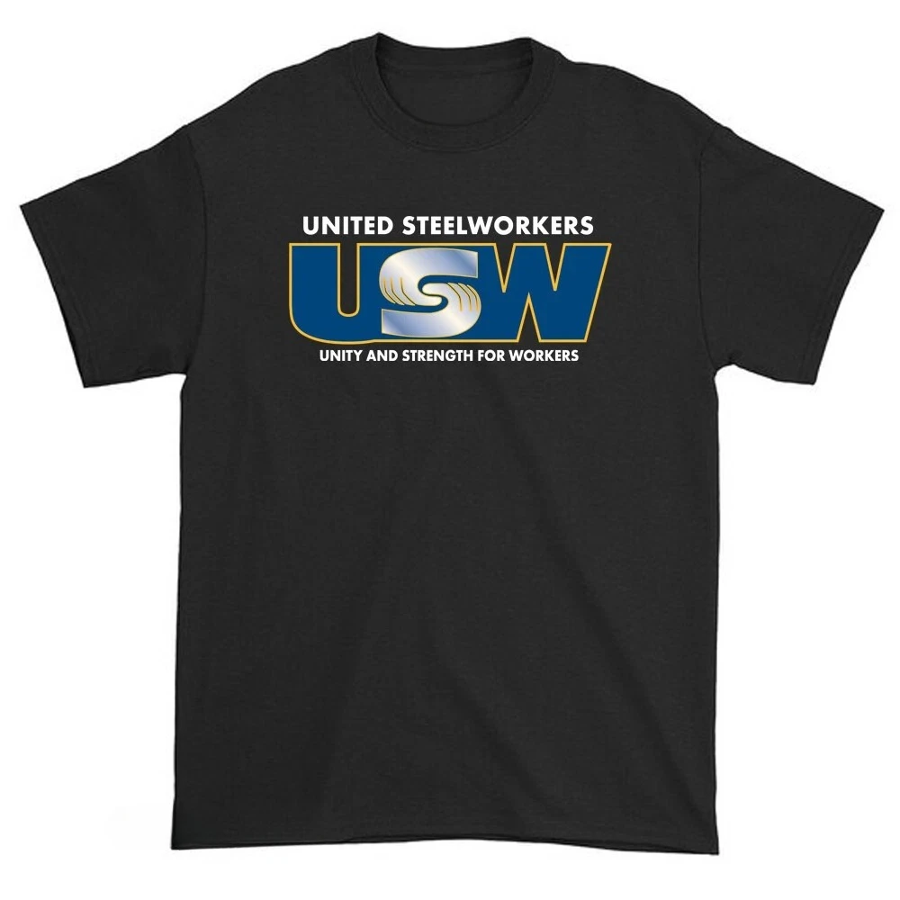 New USW United Steelworkers Logo American Funny T Shirt High-end Luxury Unisex Style Both of Men and Women