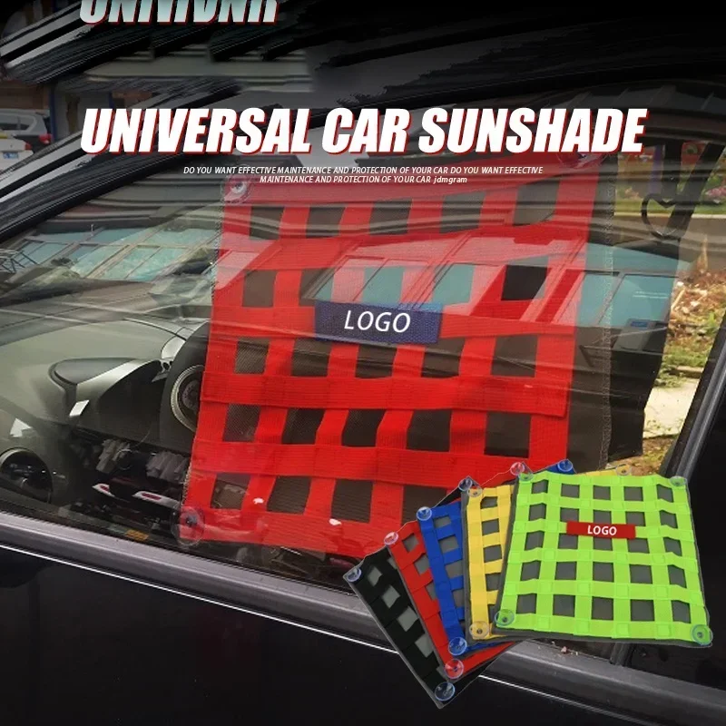 Car Window Protection Net Car Window Shade Net SPORT Racing Protective Net Car Window Shade Net Auto Modified Decor Universal