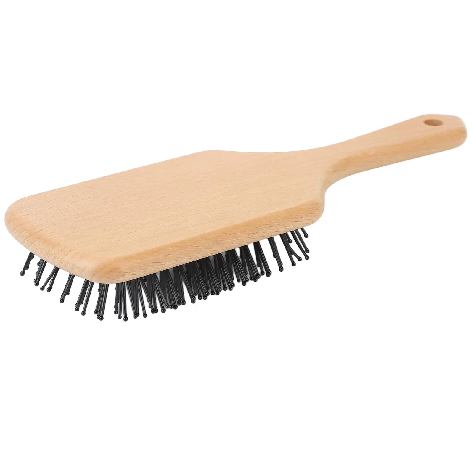 Peigne à cheveux ergonomique avec poignées à dents arrondies pour femme, brosse à cheveux, empêche la déformation des cheveux, design compact