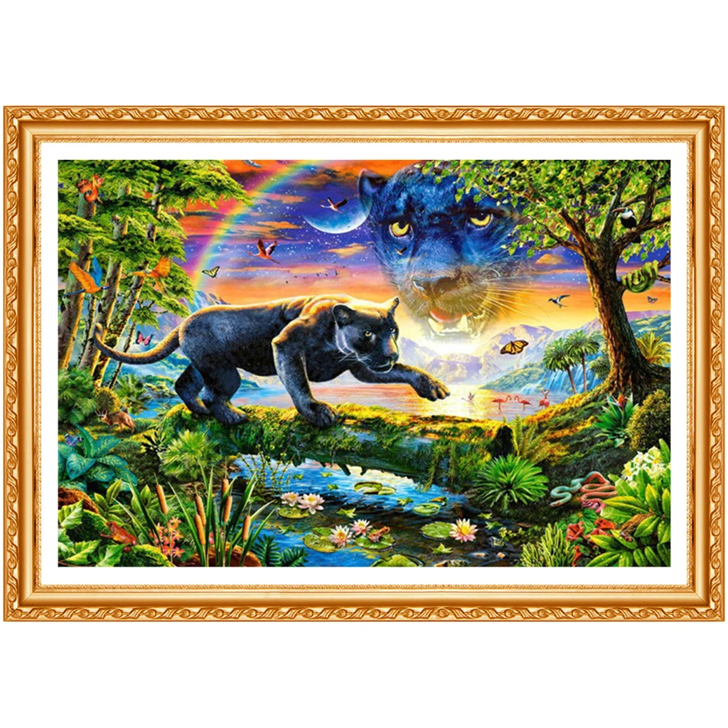 5D DIY Diamond Painting New Arrivals Animal Diamond Art Full Drill Embroidery Leopard Mosaic Farmhouse Home Decor needlework Art