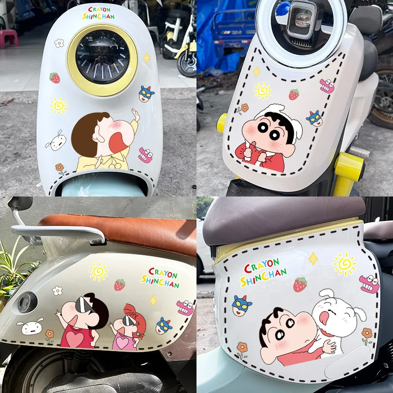 Cartoon Cute Crayon Shin-chan Stickers To Decorate Electric Car Helmet Guitar To Block Scratches Stickers Waterproof Wholesale