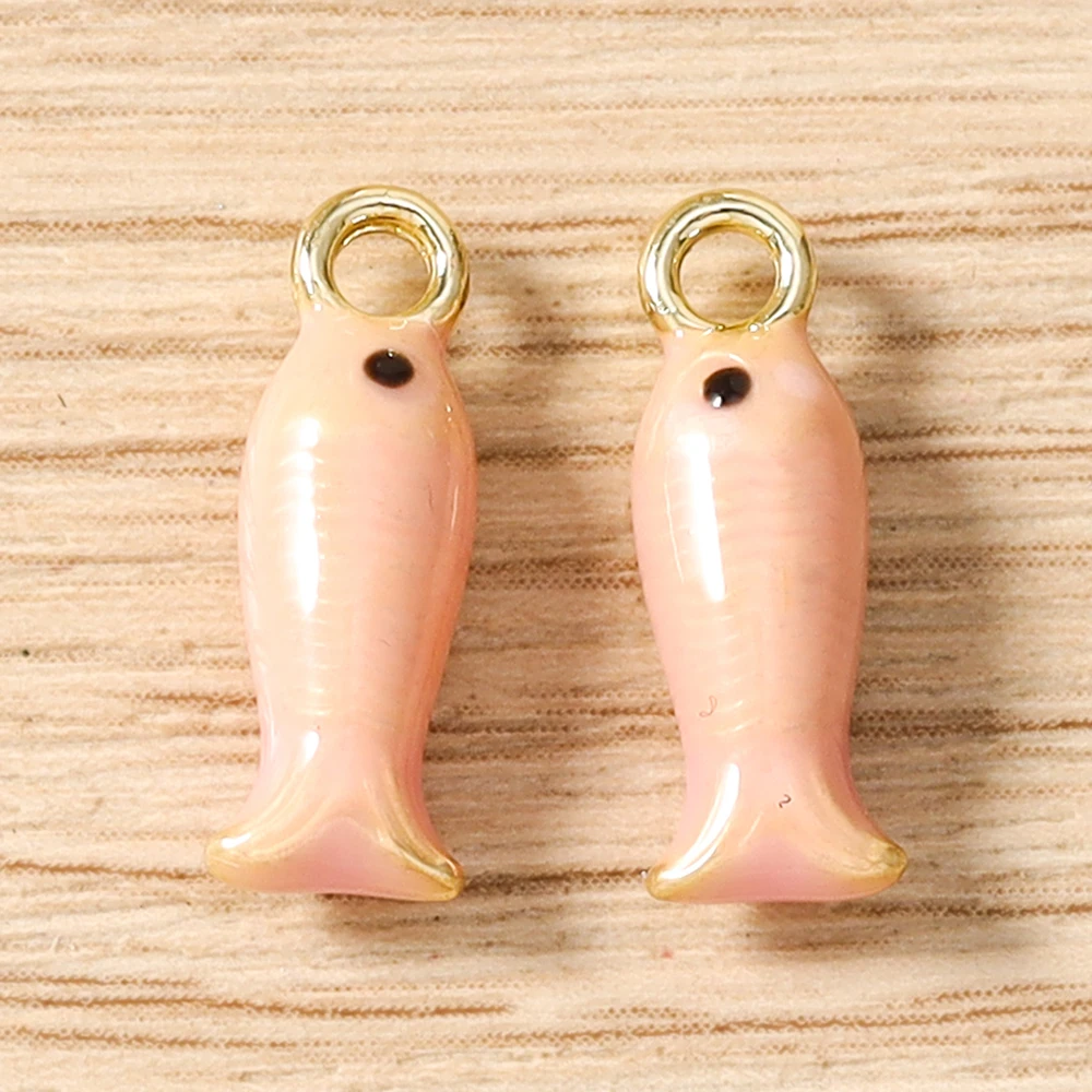 Tusember 5 Stück niedliche bunte Seestern-Muschel-Fisch-Anhänger für die Schmuckherstellung, Ohrringe, Halsketten, Armbänder, DIY-Bastelarbeiten – Detail 21
