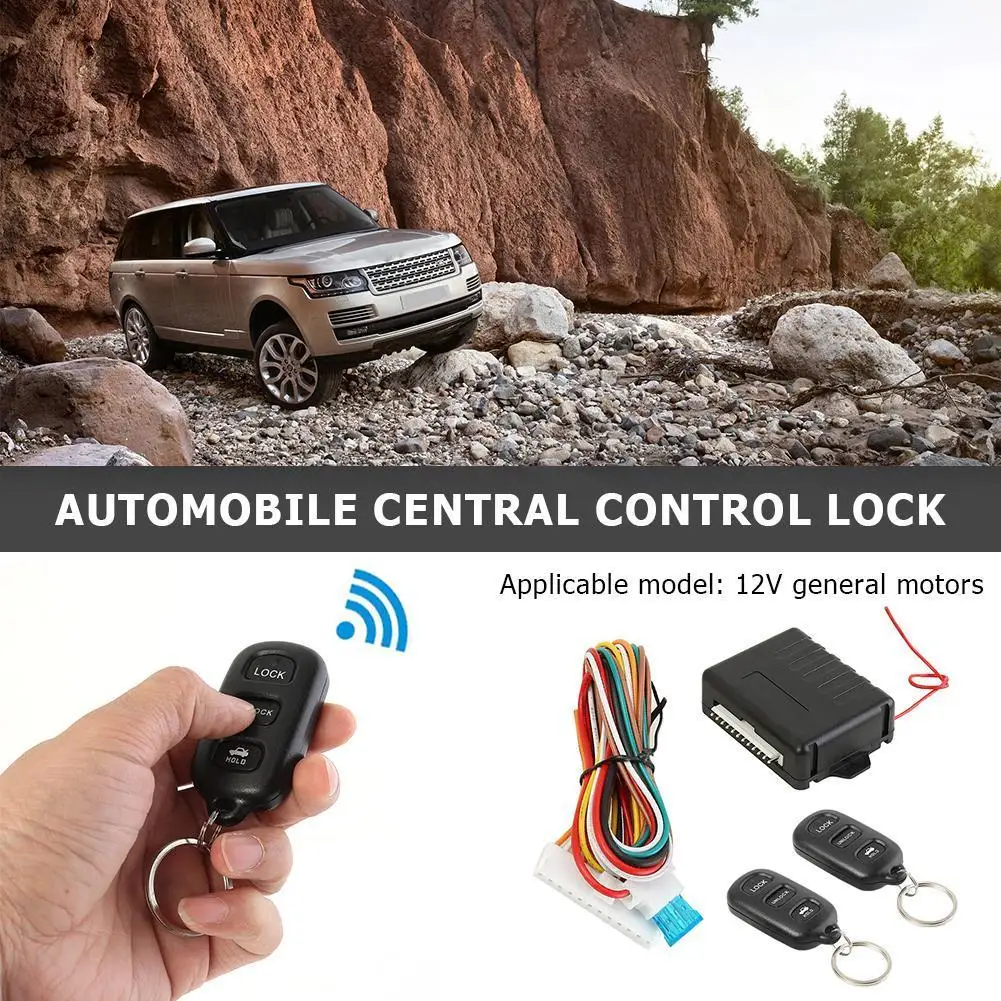

Keyless Entry Alarm System 433.92MHz Keychain Central Kit System Button Vehicle Central Locking Kit Release Keyless Entry System