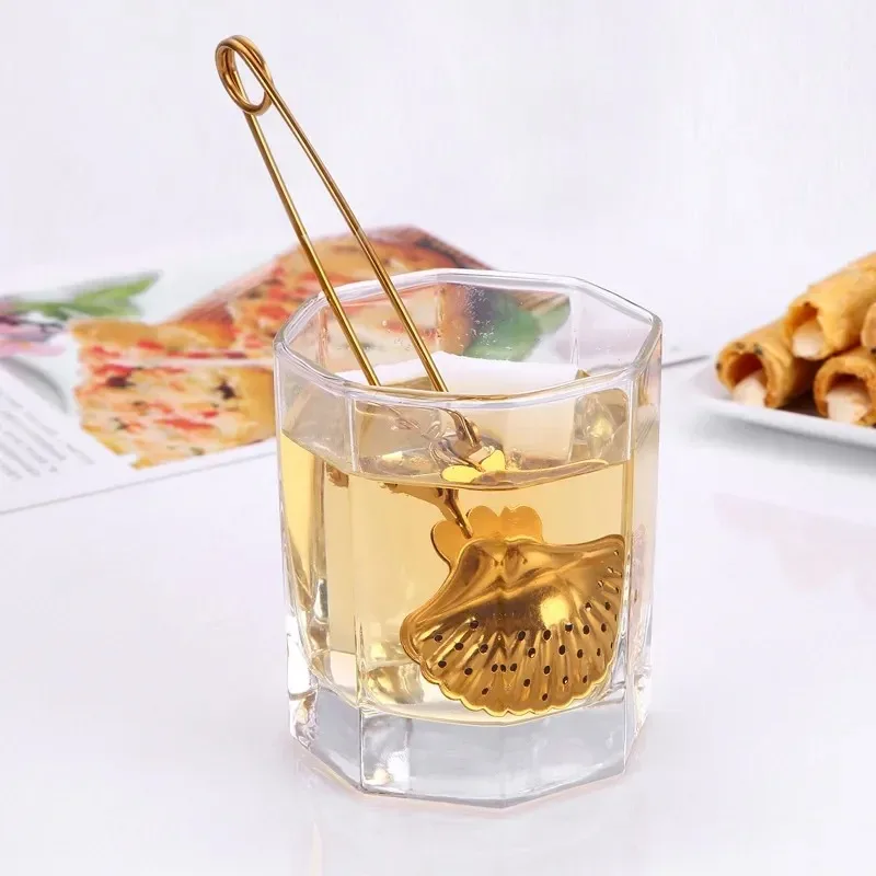 Multi Style Tea Strainer Star Heart Shell Shape Practical Snap Stainless Steel Mesh Tea Infusers Teaware Kitchen Accessories