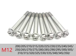 Titanium alloy M12 long-shank screw,400/205/210/220/225/230/240/250/260/270/280/290/295/300/305/310/320/330/340/350MM
