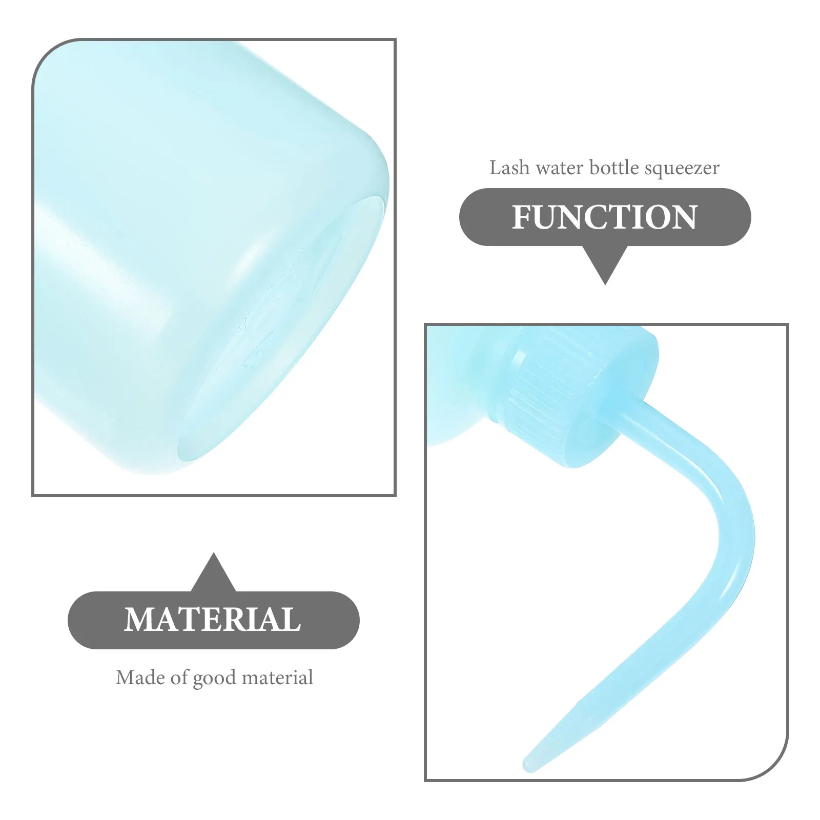 

2 Pcs Eyelash Water Bottles for Extensions Washing with Eyelashes Squeeze Clean