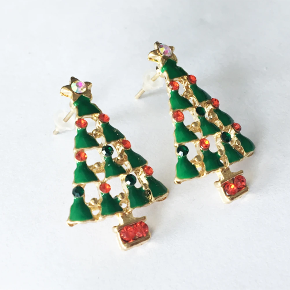 

earrings christmas earrings christmas tree earrings women earrings