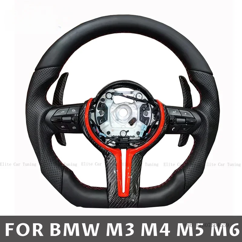 Sports Steering Wheel Nappa Leather for BMW F30 F10 F31 F32 F20 F82 F86 E90 X1 X2 M5 M6 M8 Car Accessories Internal Spare Parts