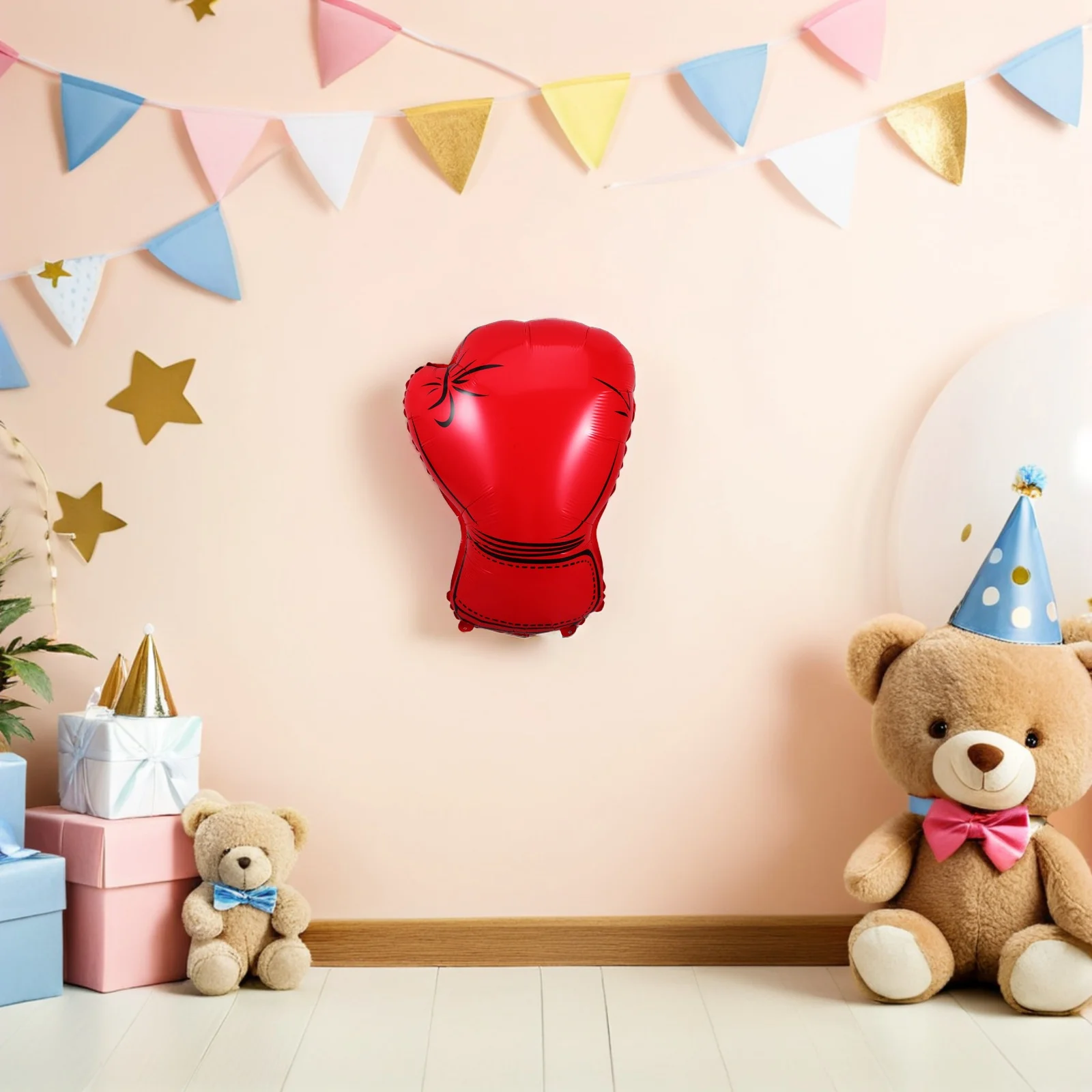 

12Pcs Boxing Glove Balloons Inflatable Punching Gloves Boys Birthday Wrestling Themed Party Accessories Boxing Gloves