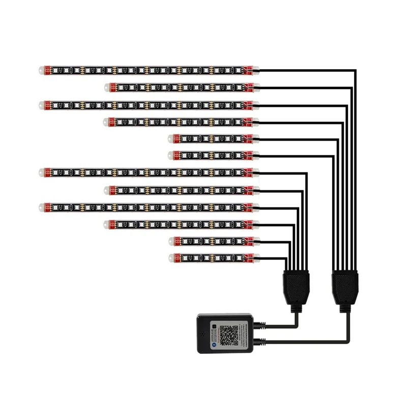 

Motorcycle LED Underglow Kit RGB Strips Light Waterproof For Davidson Honda Kawasaki Suzuki