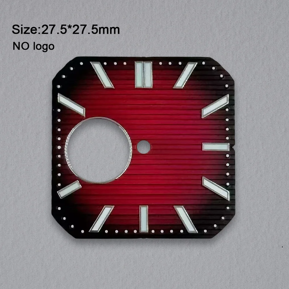 NH38 Dial No Logo Blank Square Dial 27.5mm Dial For NH38 Movement Custom Logo Watch Dials Hands Accessories Repair Tools