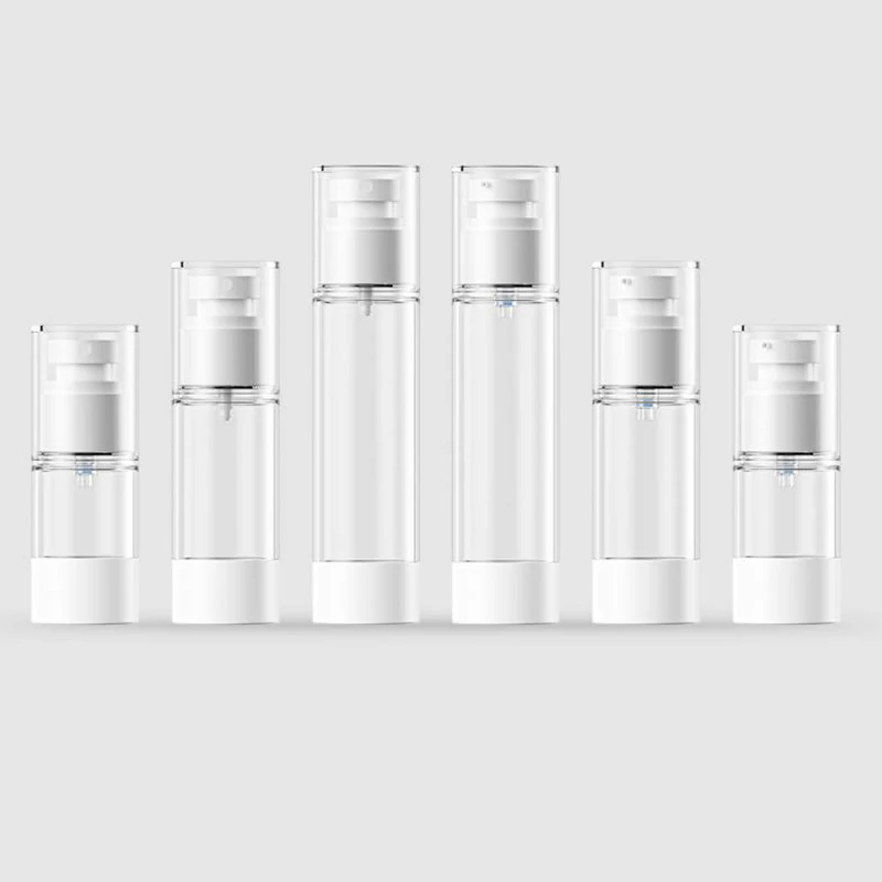 15/30/60ml AS Vacuum Clear Spray Dispenser Bottle Water Lotion Pressed Travel Empty Bottle Mini Portable Cosmetic