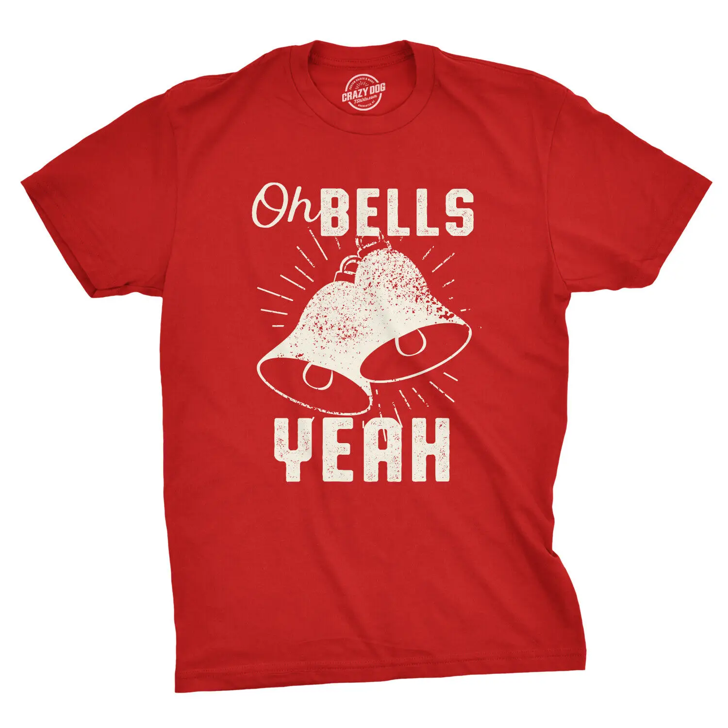 

Mens Oh Bells Yeah Funny Christmas T Shirt Festive offensive Xmas Tee