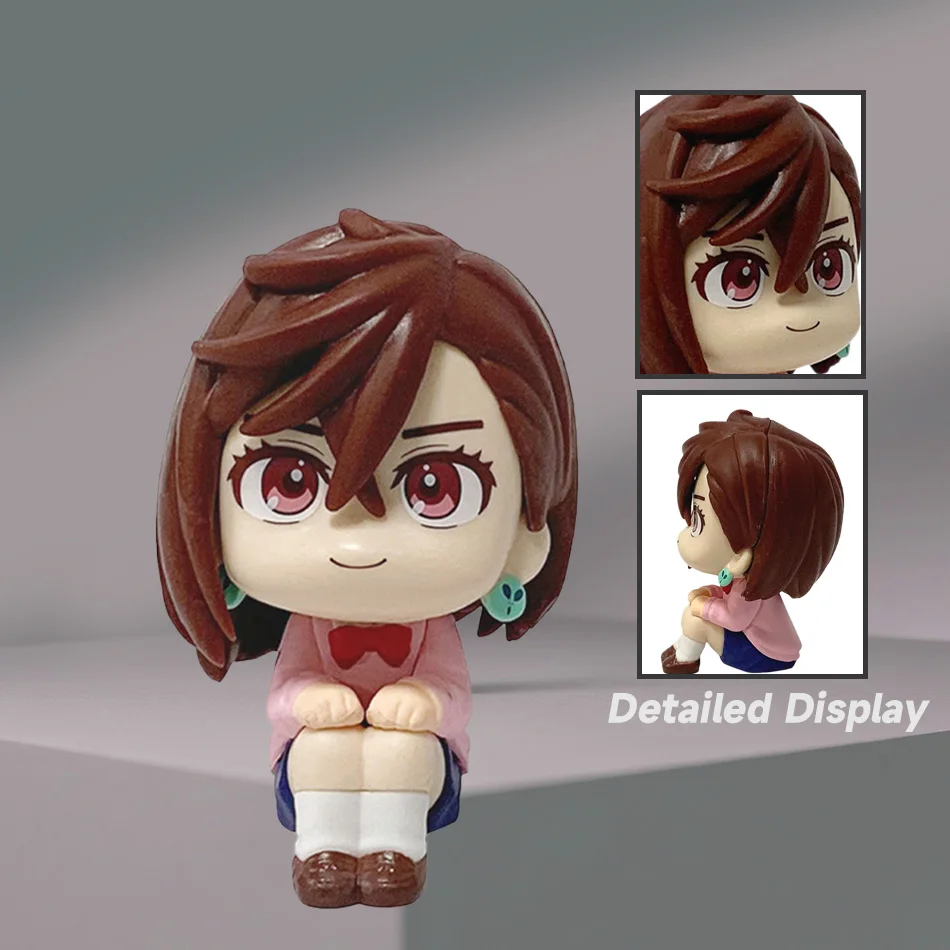 Bestseller Dandadan Chibi-Version Mameo - Momo Ayase / Okarun Paarset | Anime-Figur | Artikuliertes Modell | Desktop O – Detail 7