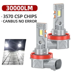 2Pcs 30000LM H7 LED Headlight Bulbs 120W 12pcs CSP 3570 Auto Headlamp 6000K H1 H4 H11 9005 HB3 9006 HB4 Canbus Car Light 12V